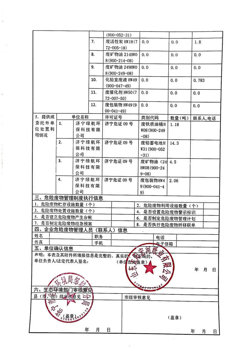 2025年6686在线登录官网入口宏河纸业危险废物第二季度报表_Page2.jpg