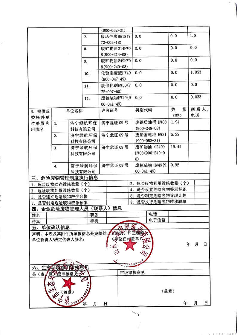 2025年6686在线登录官网入口宏河纸业危险废物第三季度报表_Page2.jpg
